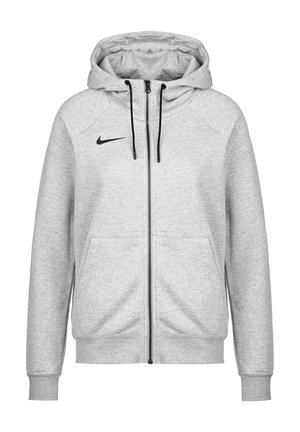 W NK FLC PARK20 FZ HOODIE - Zip-up sweatshirt - dark grey heather / black