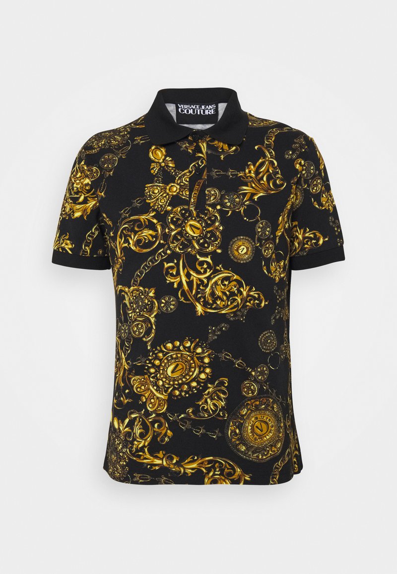 Versace Jeans Couture REGALIA BAROQUE Polo Shirt Nero oro black 