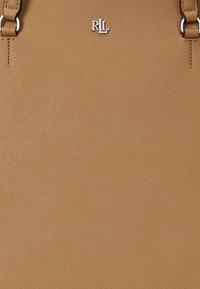Lauren Ralph Lauren CROSSHATCH LEATHER LARGE KARLY TOTE - Veľká kabelka - camel