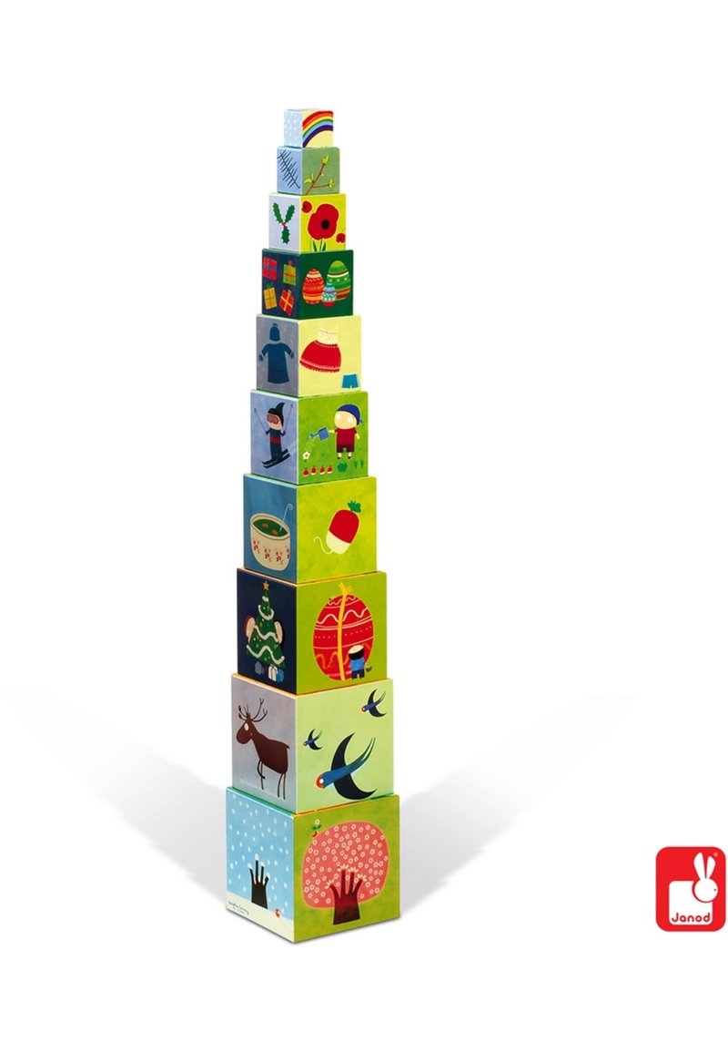 Kinder Kuscheltiere | Janod Blockspielzeug multicoloured/mehrfarbig - KS33081 Kinder Kuscheltiere | Janod Blockspielzeug multicoloured/mehrfarbig - KS33081