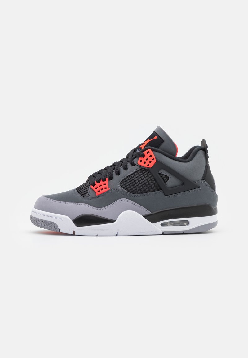 Jordan AIR JORDAN 4 RETRO - Magas szárú sneakerek - dark grey/infrared ...