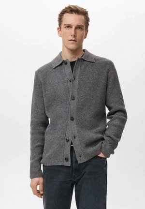 Chaqueta de punto - mottled grey
