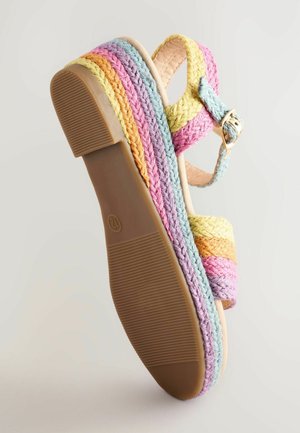 Next, REGULAR FIT - Sandali con zeppa - rainbow jute