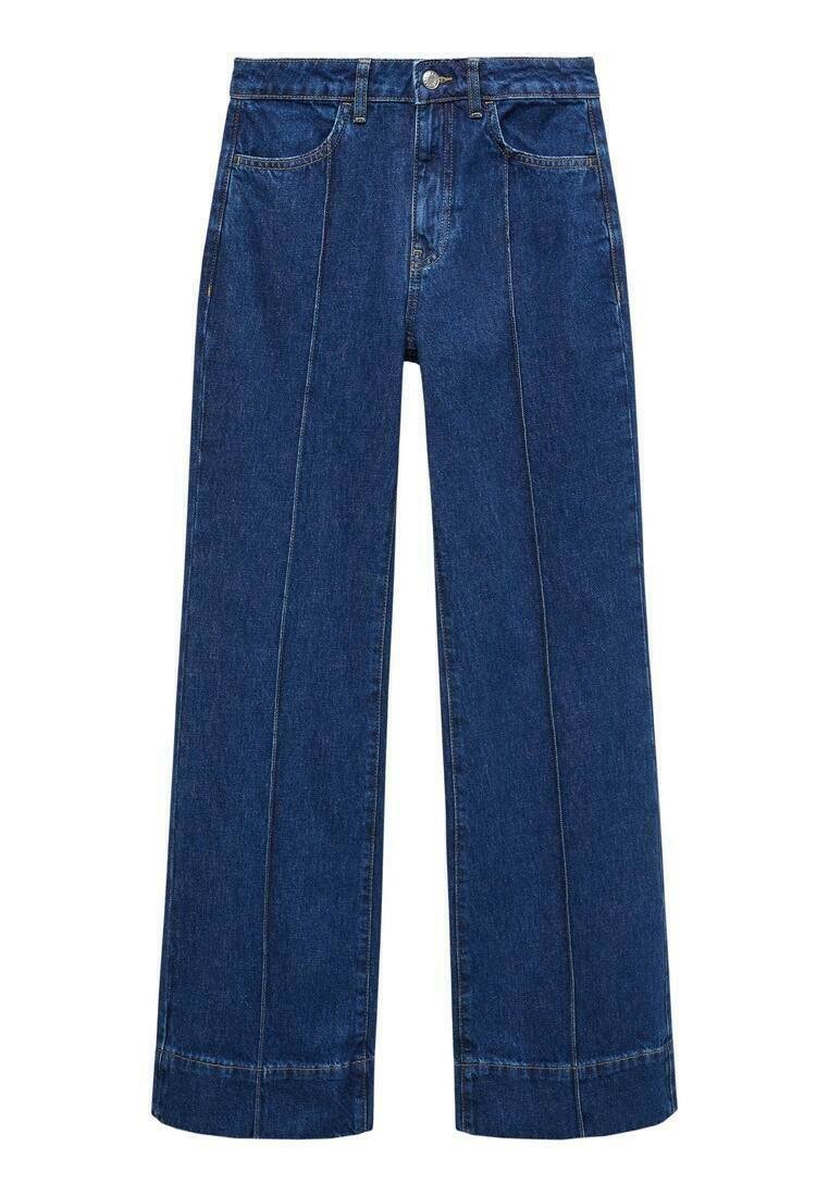 Mango - Vaqueros a campana (azul marino)