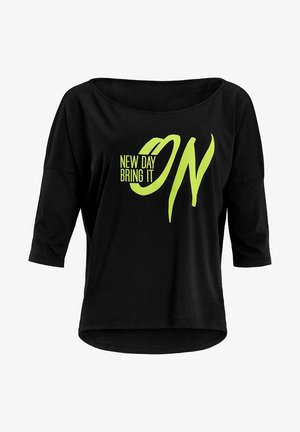 MCS001 ULTRA LIGHT - Ilgarankovis viršutinės dalies drabužis - black/glitter/neon yellow