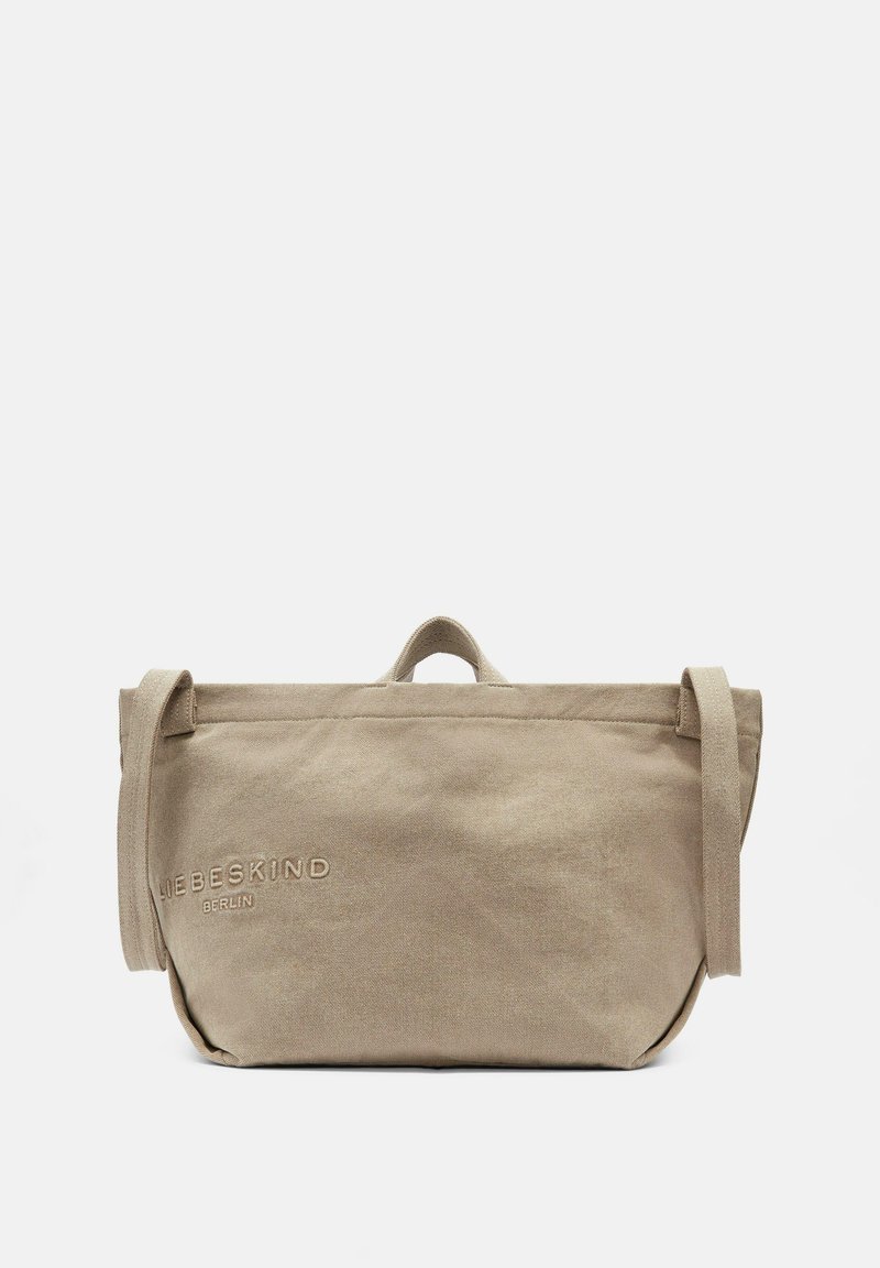 Liebeskind Borsa Satchel Donna In Pelle Scamosciata - Sabbia, Taglia Media - Lora Promo Suede