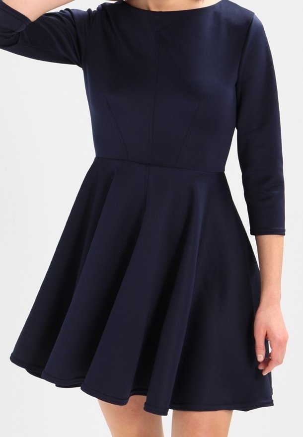 princess polly baby blue dress Navy Blue Skater Dress | Womens | Small | 100% Polyester main image 1
