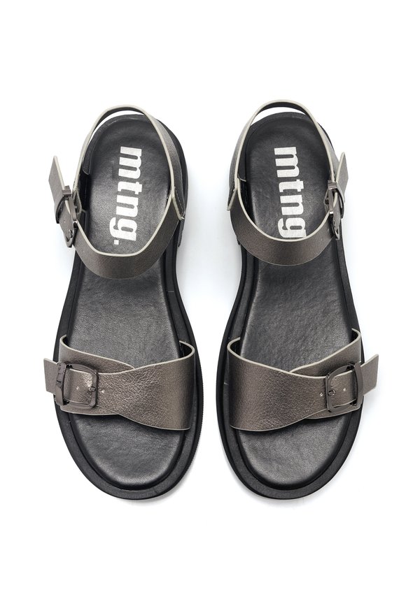 ZURI - Platform sandals - zanfa pewter2