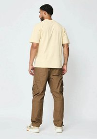 FRILIVIN UNI À COL ROND - T-shirt basique - beige