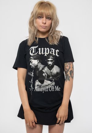 TUPAC ALL EYEZ ON ME BOYFRIEND FIT - Print T-shirt - black