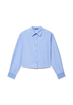 Calliope, CAMICIA RIGHE - Hemdbluse - var celeste