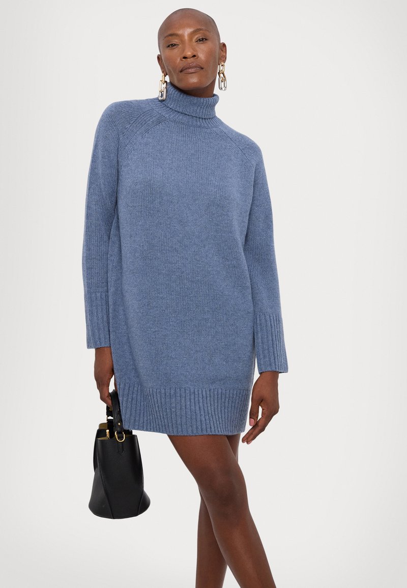 blue jean sweater dress Marley Terry Denim Dress – Retrofete main image 1