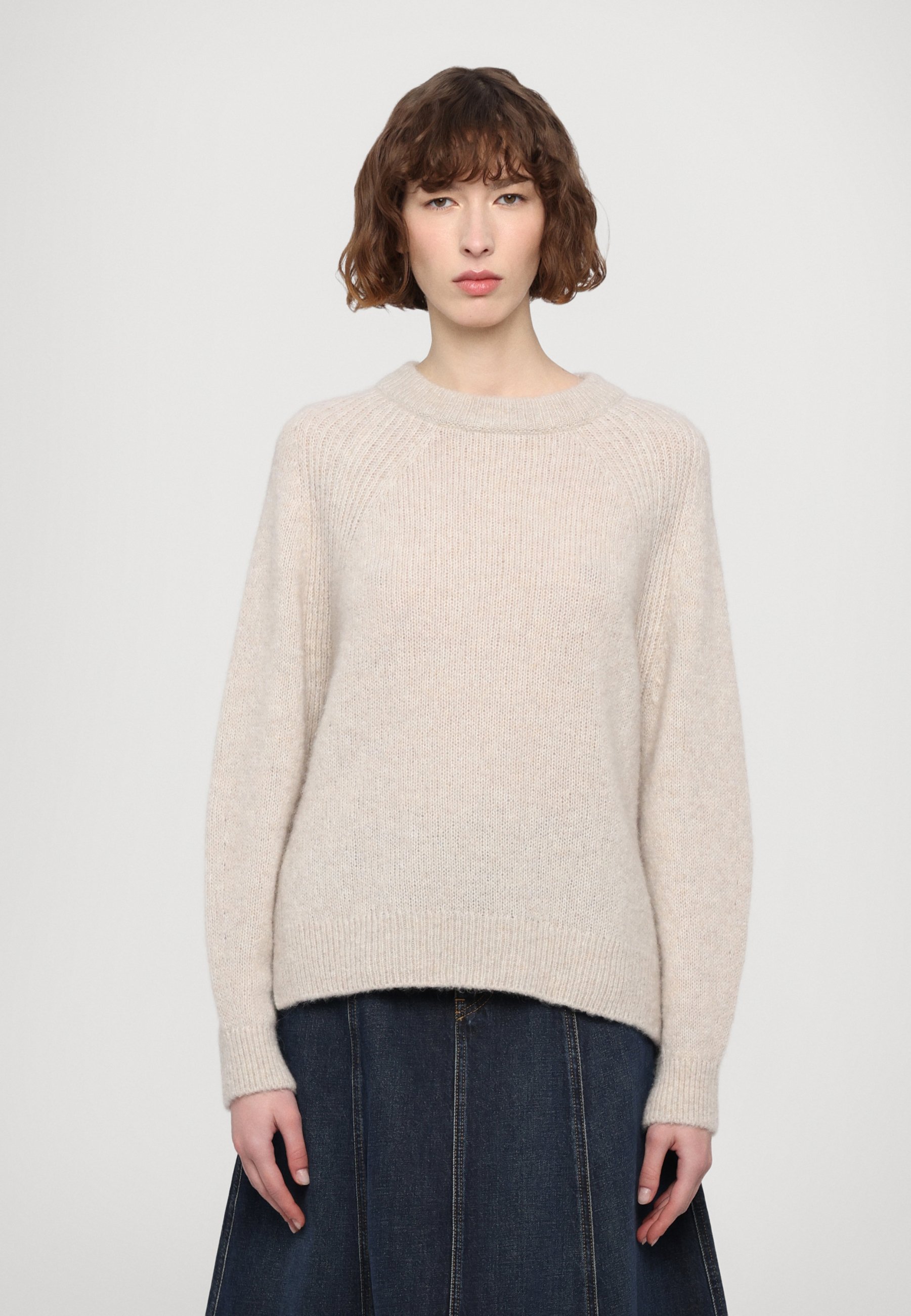 売れ筋商品|||クローズド ニット&セーター レディース アウター CREW NECK LONG SLEEVE - Jumper - stone beige CLOSED CREW NECK LONG SLEEVE - Jumper - stone beige/beige