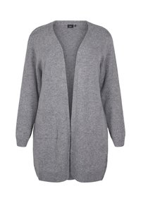 Zizzi LANGE MIT TASCHEN - Kardigán - medium grey melange