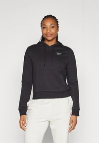 Reebok - IDENTITY SMALL LOGO FRENCH TERRY HOODIE - Kapuzenpullover - black Thumbnail-Bild 1