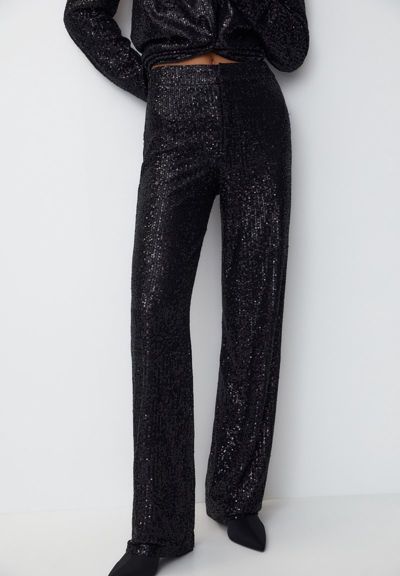 PULL&BEAR Broek - black