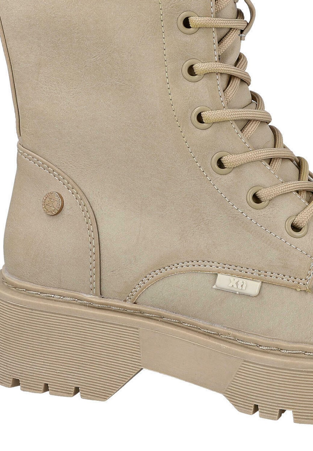 XTI Botas con plataforma - beige - Zalando.es