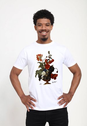 ASHMOLEAN MUSEUM A VASE OF FLOWERS GRAPHIC - Print T-shirt - white