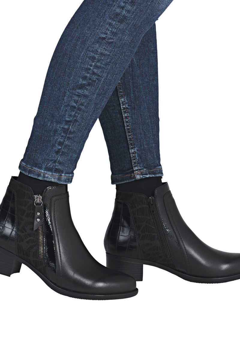 Remonte Boots à talons - schwarz
