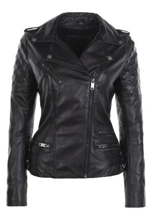 LAIMA - Leather jacket - black