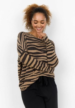 Soyaconcept SC-BIARA AOP 118 - Jumper - c desert brown combi