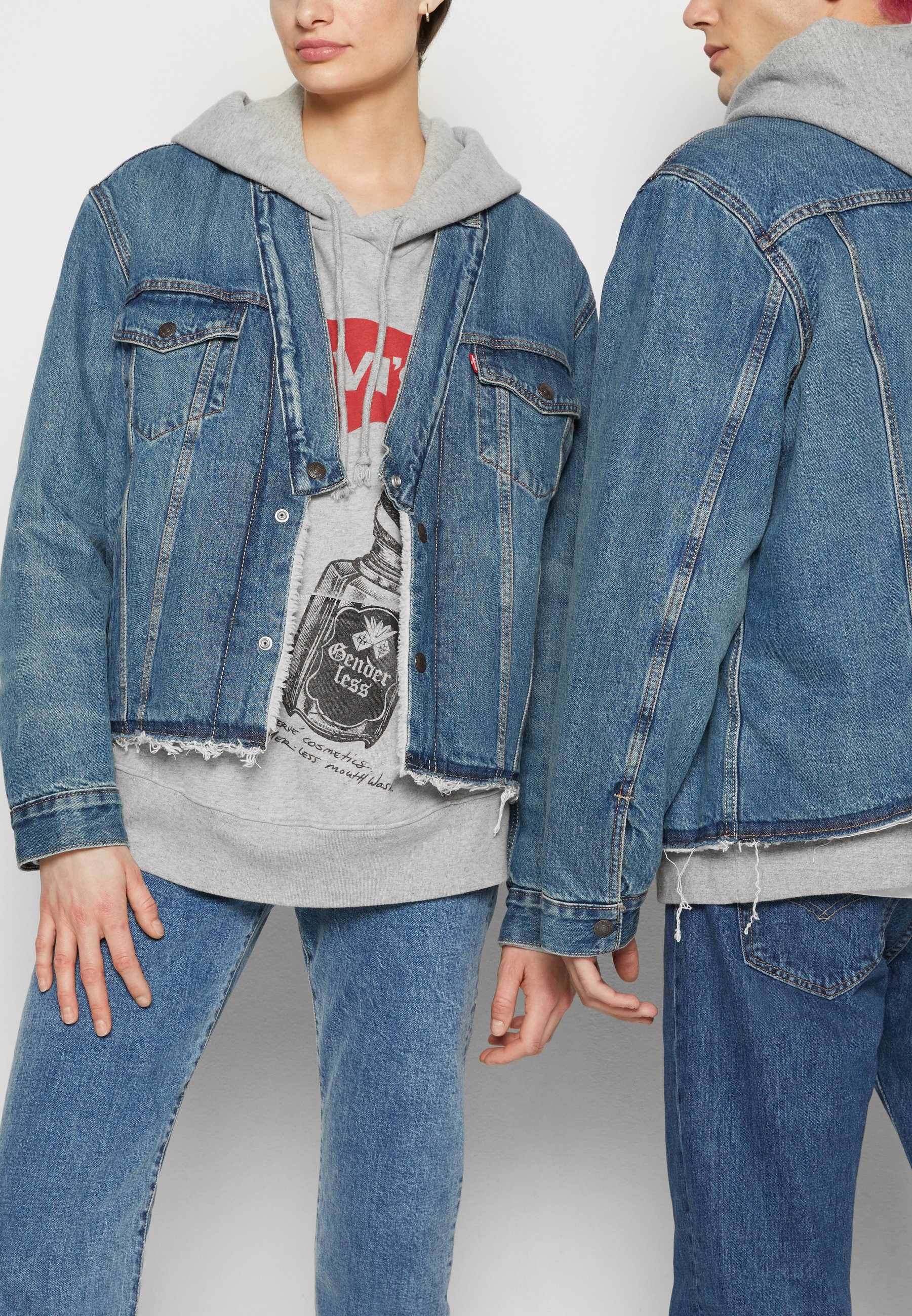 Levi's x Atelier Reserve Type 3 Sherpa Trucker Jacket - Male - 2XL - Blue