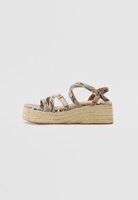 DALINA - Platform szandálok - turna sand