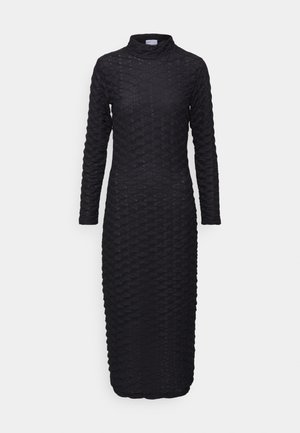 BUBBLE WRAP DRESS - Vestito di maglina - black