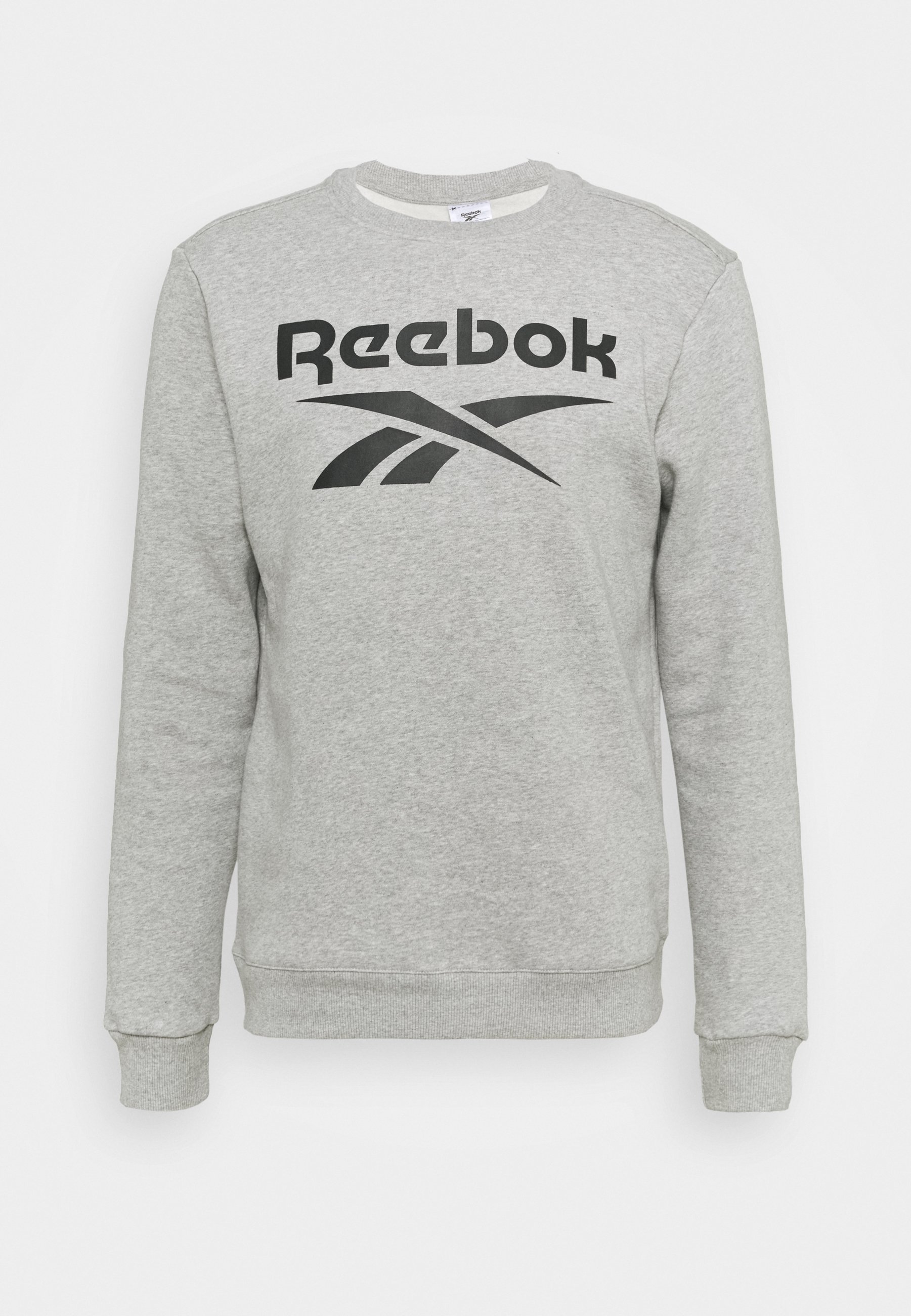 Reebok IDENTITY CREW GRAPHIC - Sportinis megztinis - medium grey  heather/black/pilka - Zalando.lt