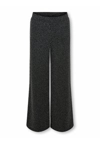 ONLY GIRLS KOGQUEEN GLITTER - Auduma bikses - black