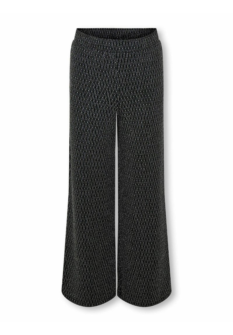 ONLY GIRLS KOGQUEEN GLITTER - Auduma bikses - black