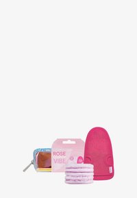 Glov - GLOV® ROSE QUARTZ VIBES SET - SELFCARE SET WITH A BODY EXFOLIATI - Kit bagno e corpo - pink/holo Immagine in miniatura 1