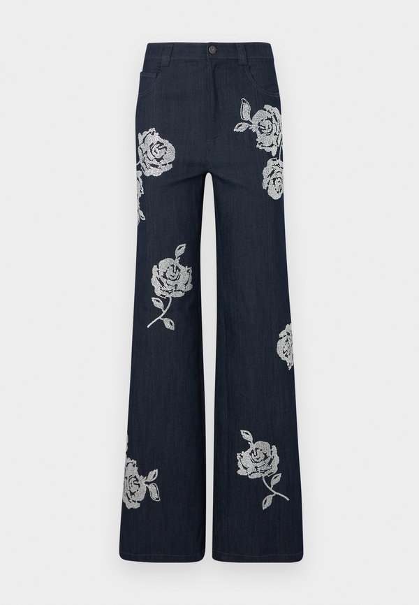 HEATSET ROSES FRANCINE PANT - Trousers - indigo3