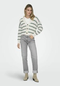 ONLY CAROLNICE STRIPE NOOS - Chaqueta de punto - jet stream