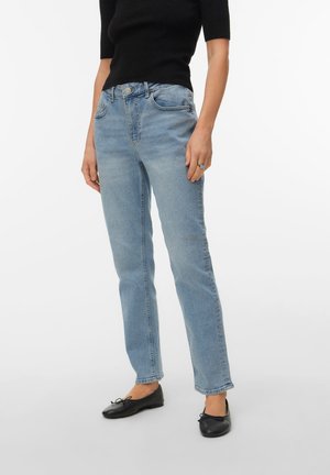 Vero Moda, Slim fit VMROSIE Mid rise - Jean slim - light blue denim
