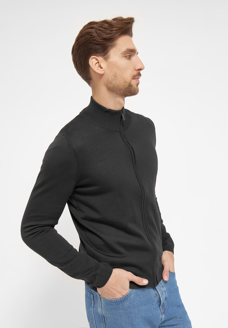 Herren Strickjacken | Belika BERLIN Strickjacke black/schwarz - MX61599 Herren Strickjacken | Belika BERLIN Strickjacke black/schwarz - MX61599