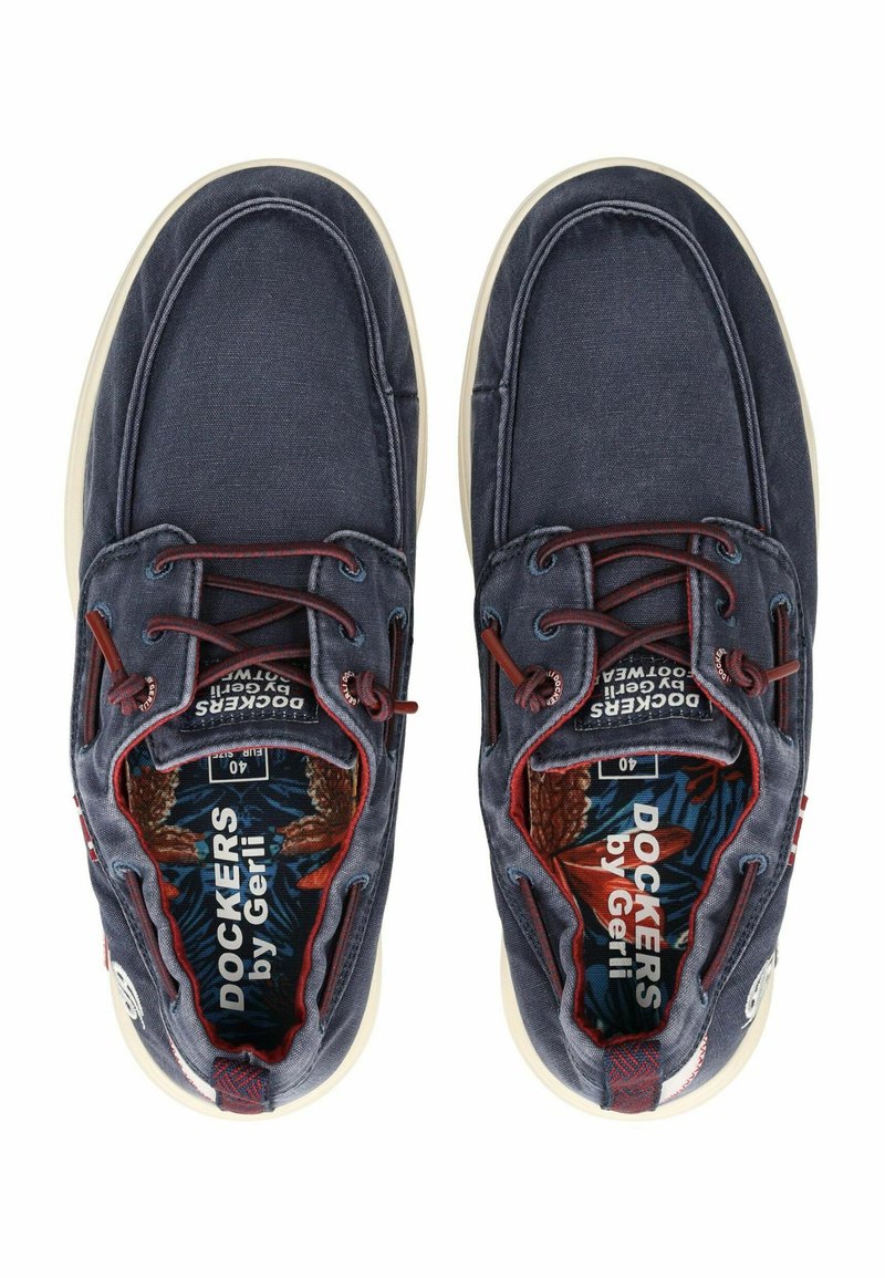 Scarpe Da Barca Dockers Rowe Uomo Pietra 41 EU - Tomaia In Tessuto, Plantare Supreme Comfort In EVA, Suola In Gomma - 5
