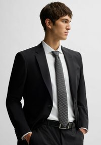 BOSS Cravate - dark grey nine
