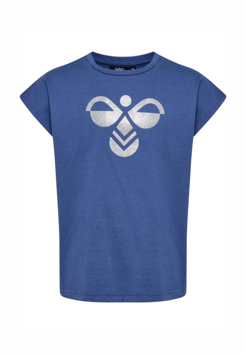 Hummel T-shirt print donkerblauw