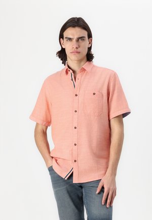 TOM TAILOR STRUCTURED SLUBYARN SHIRT - Hemd - brick orange