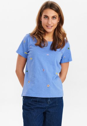 T-shirt - bas - wedgewood