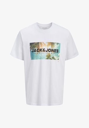 Jack & Jones, JJINDIANA TEE CREW NECK - T-shirts print - bright white