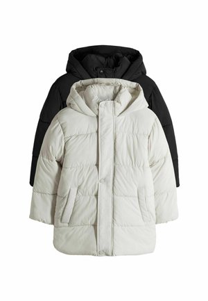 REGULAR FIT - LONG PADDED 2 PACK - Winter coat - black/cream