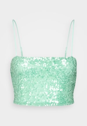 Gina Tricot CROP - Top - light green