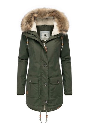 JANE - Vinterfrakke - dark olive