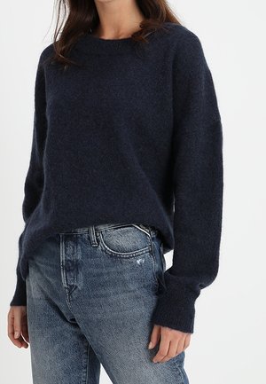 Stickad tröja - dark blue