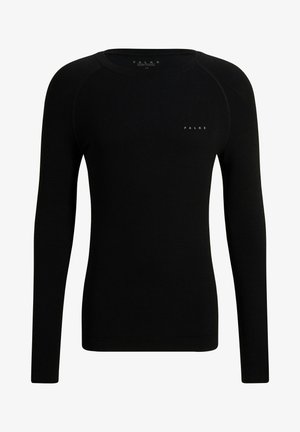 FALKE WOOL-TECH LIGHT ROUND NECK WARM AND COLD TEMPERATURES - Hemd - black