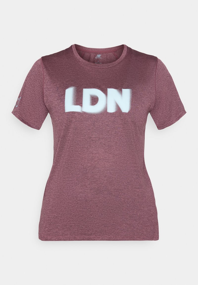 New Balance Sport T-shirt bordeauxrood