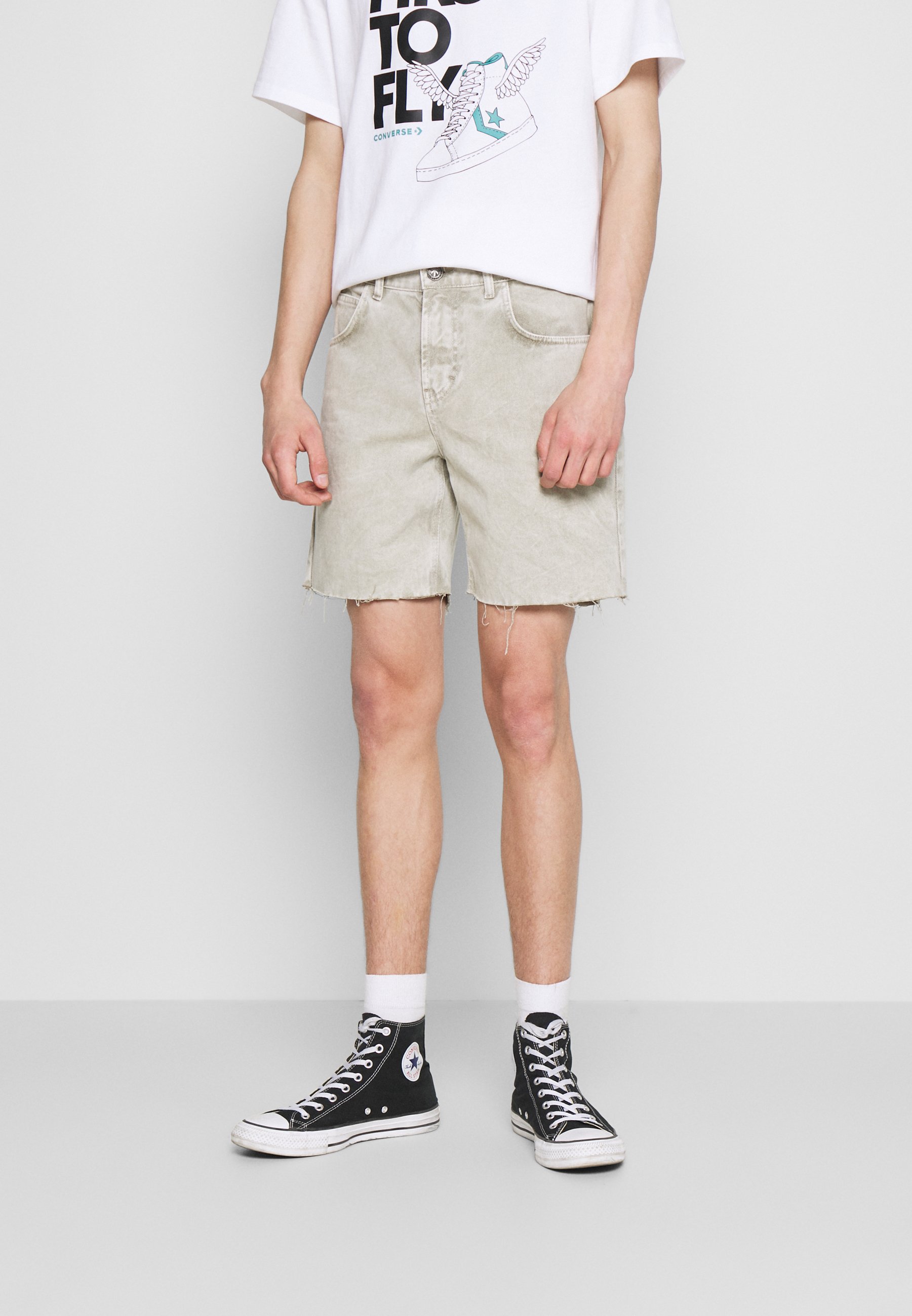 Kaotiko BERMUDA BAGGY - Shorts di jeans - denim/sabbia - Zalando.it