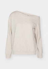 Sweatshirt - mottled beige